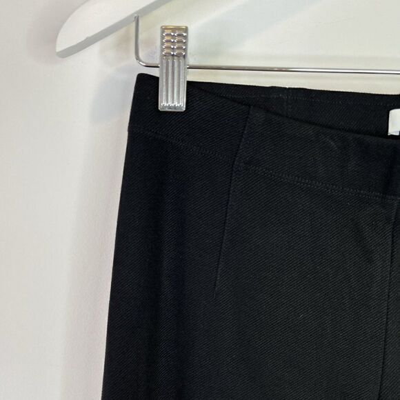 Vince Black Ribbed Stretch Knit Pull On Skinny Pants - Picture 5 of 8